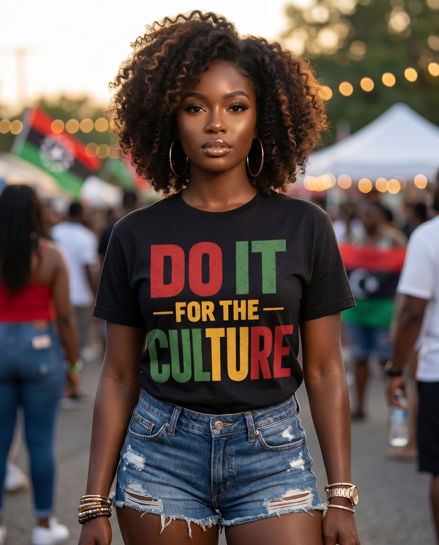 Juneteenth PNG - Do It for the Culture Pan-African Bold Typography Design
