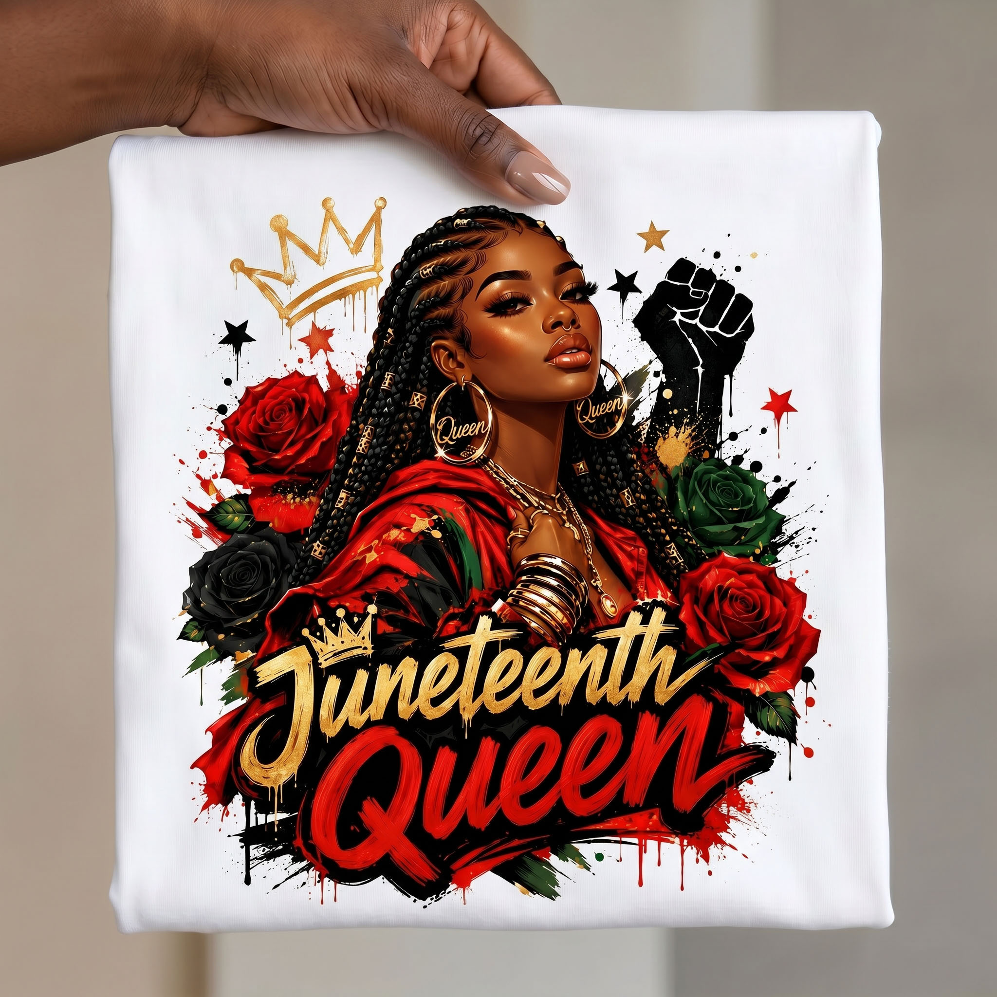 Juneteenth PNG - Juneteenth Queen Design