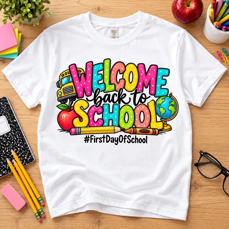Welcome Back to School PNG - First Day of School