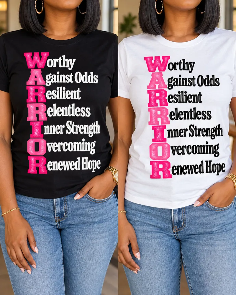 Breast Cancer Warrior PNG - Warrior Acrostic Quote