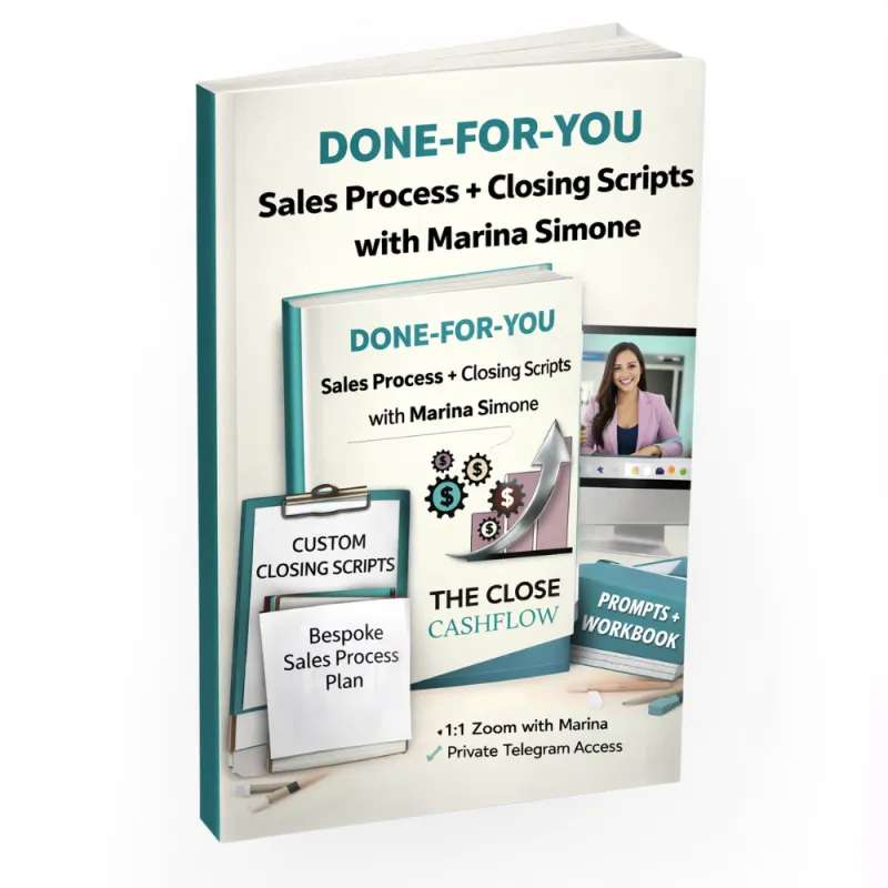 Done-For-You Sales Process Intensive  Custom Closing System Built With Marina Simone