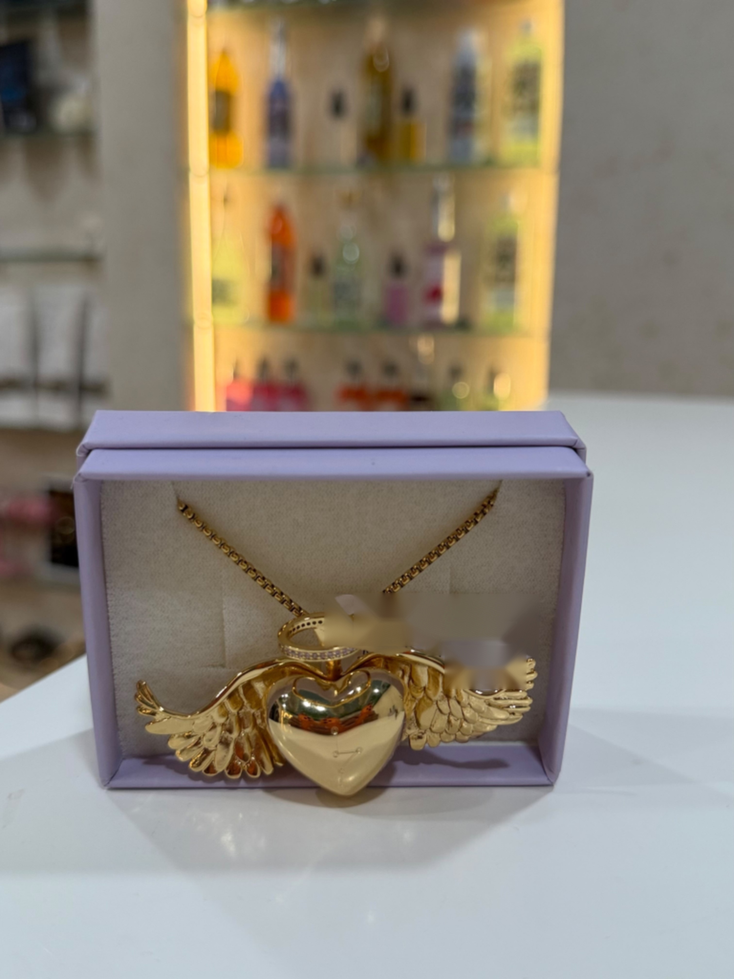 Llamador de Ángeles Corazón con Alas