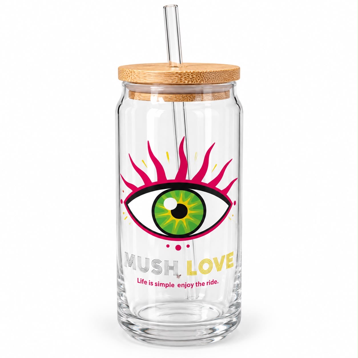 Mush Love Glass Tumbler (Eye)