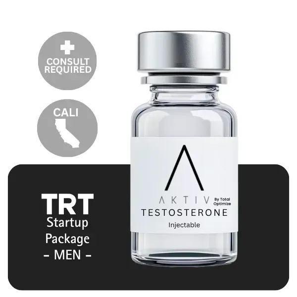 TRT CALI Men's Startup Package 60 days (Consult, Labs, Cypionate 200mg/mL 10mL + Anastrozole 24×1mg)