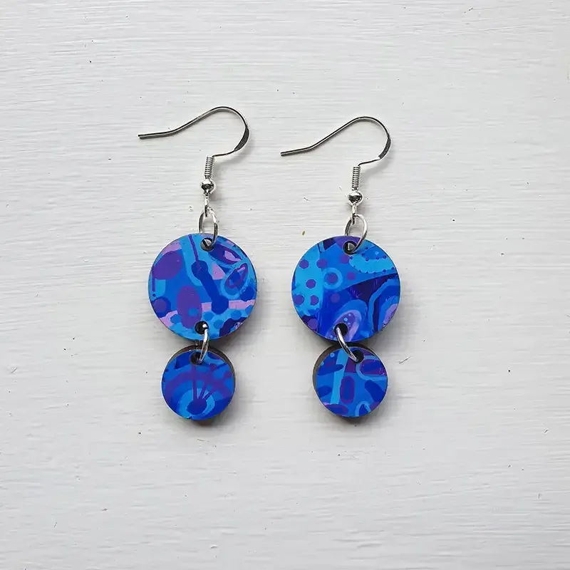 Blueberry Pop - Small Top & Tiny Rounds 