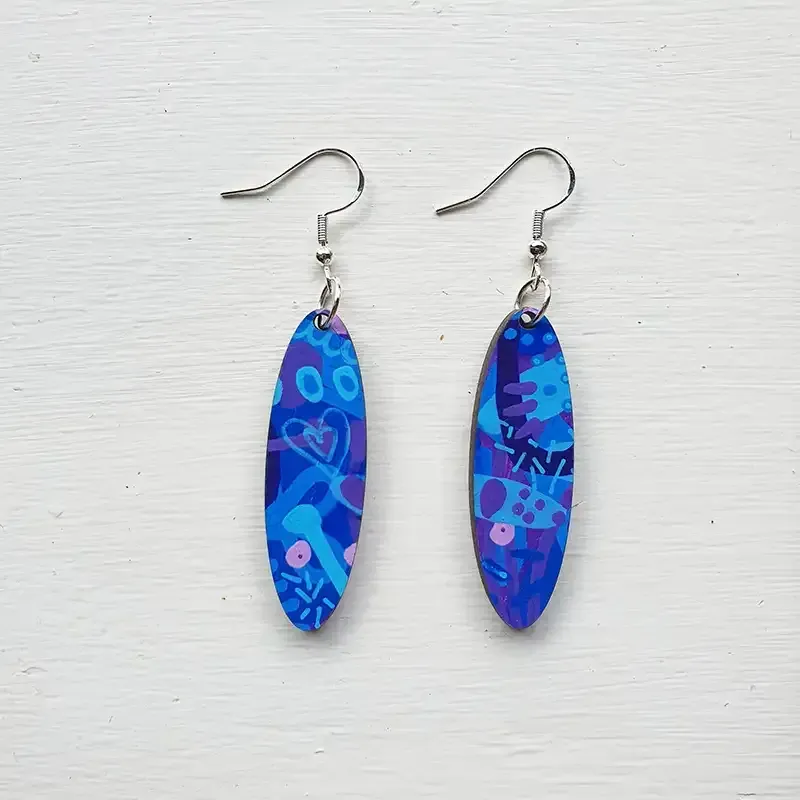 Blueberry Pop - Thin Oval 