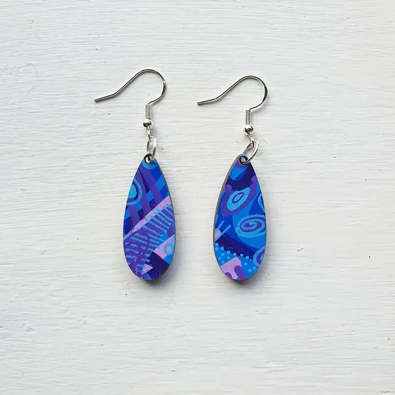 Blueberry Pop - Thin Teardrop 