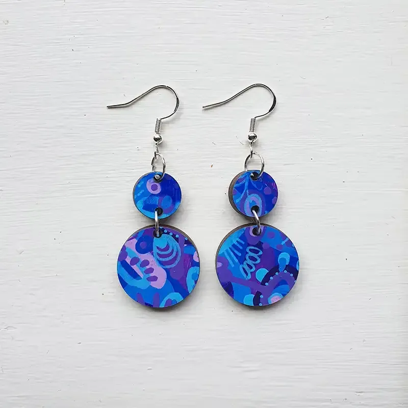 Blueberry Pop - Tiny Top & Medium Rounds 