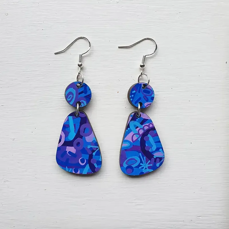 Blueberry Pop - Tiny Top & Rhombus 