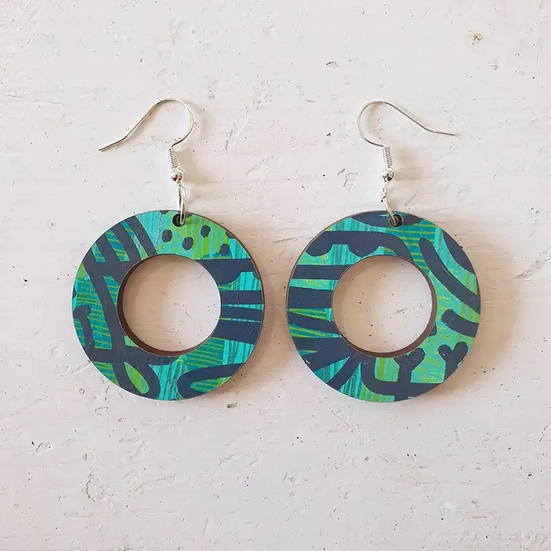 Greenffiti - Medium Hoop 