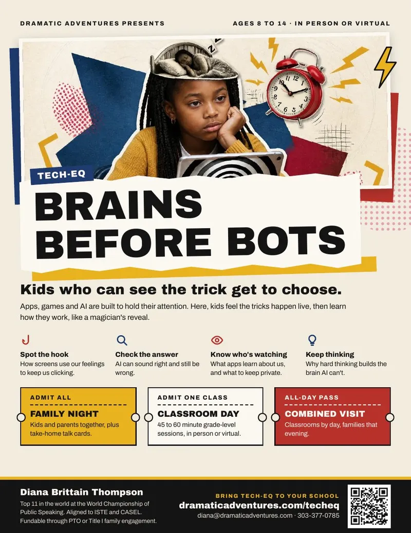 Tech-EQ Brains Before Bots flyer