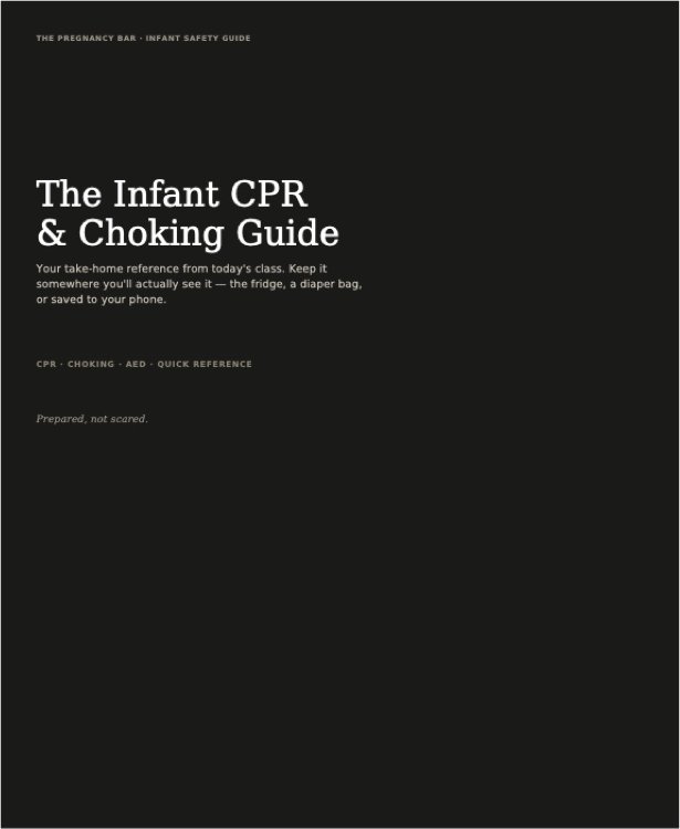 The Infant CPR & Choking Guide