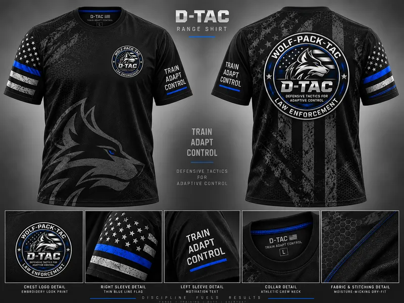 D-TAC LEO Range Shirt- Short Sleeve-Black