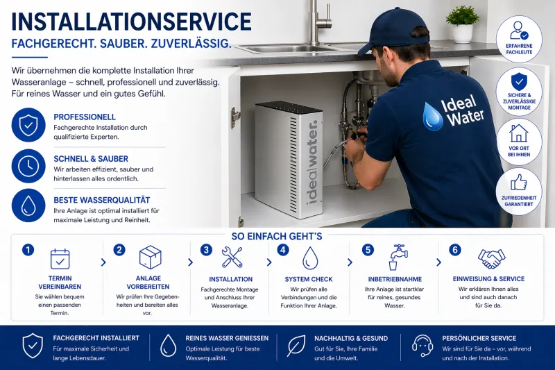 Installation Ideal Water Anlage
