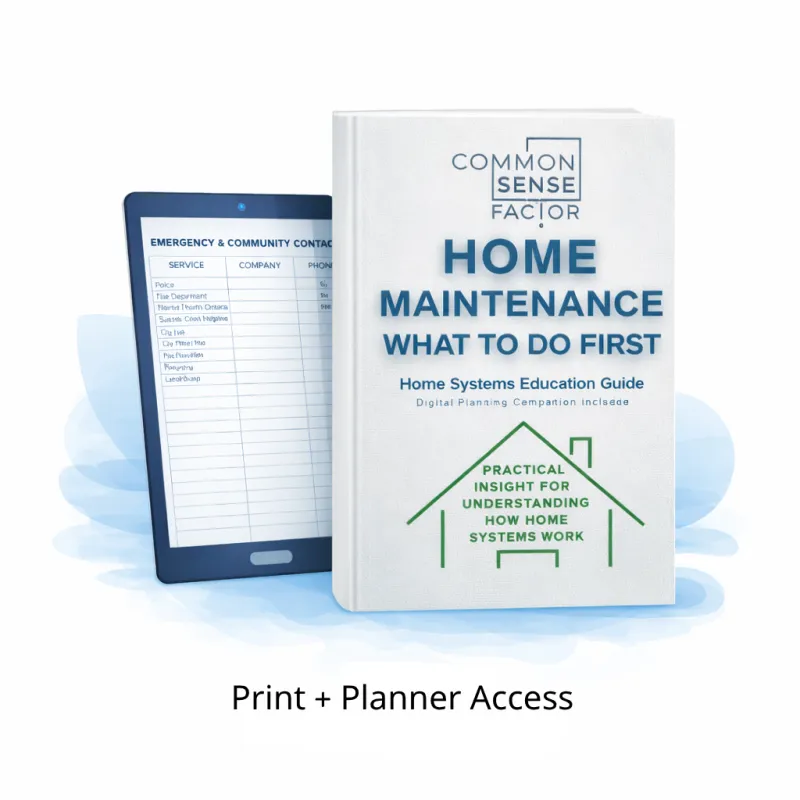 Print + Digital Home Maintenance System