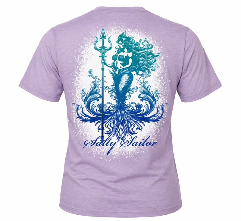 Siren of the Sea | Lavender Tri-Blend Tee