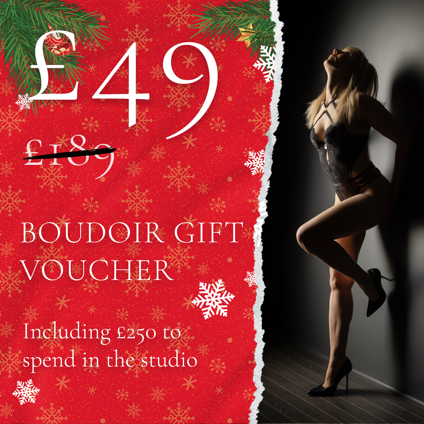 Christmas Boudoir Gift Voucher Offer