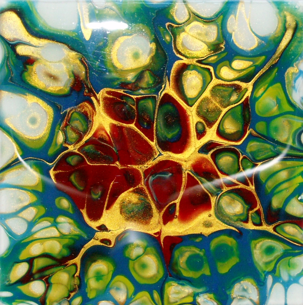 Hand-Painted Ceramic Coaster 003