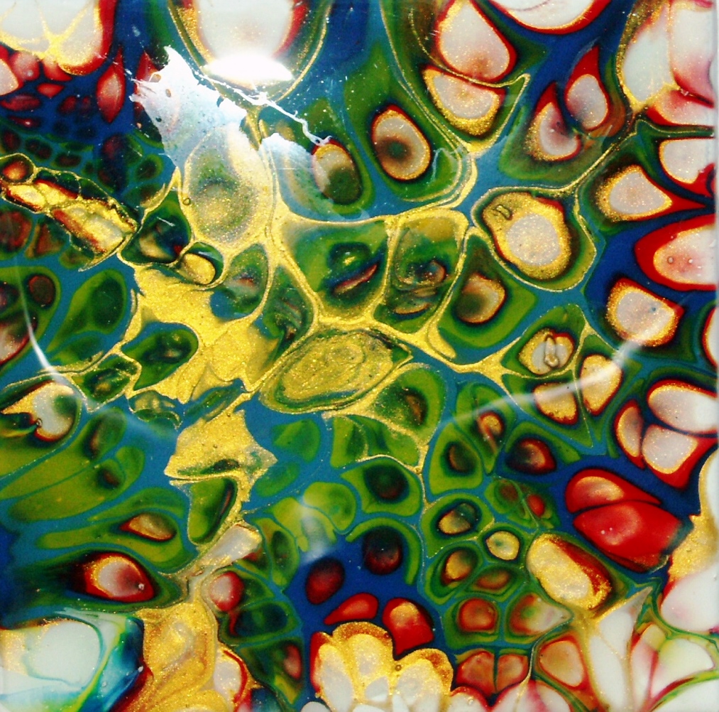 Hand-Painted Ceramic Coaster 004