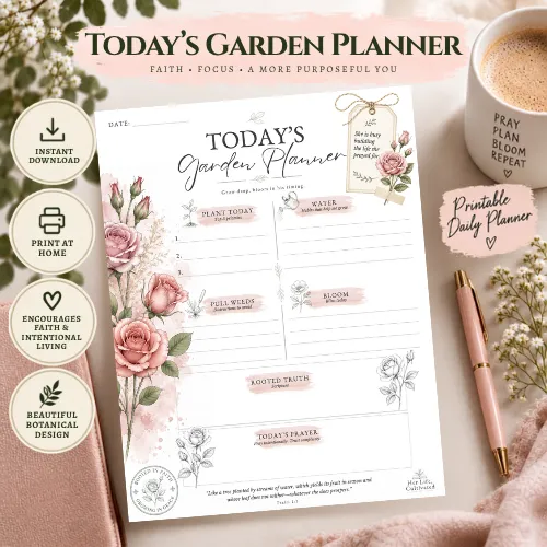 Prayer & Scripture Planner - Rose