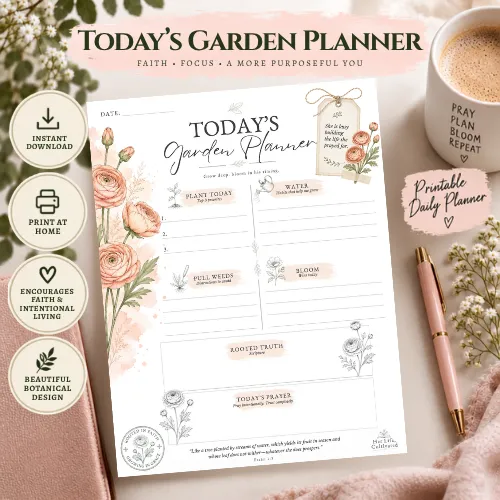 Prayer & Scripture Planner - Ranunculus