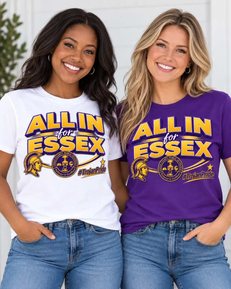 Adult All In for Essex Tee - Trojan Pride Design