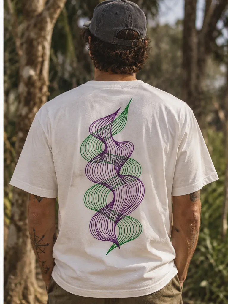 Waves  T-Shirt Blanc