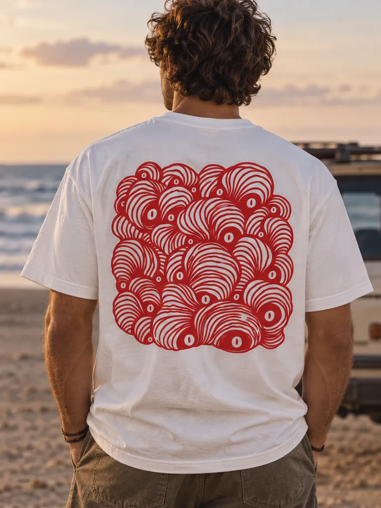  Waves  T-Shirt Blanc