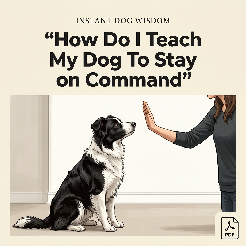 How Do I Teach My Dog To STAY on Command? - PDF Version