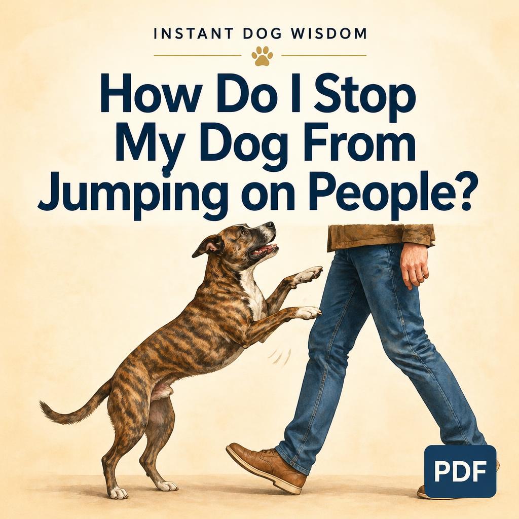 How Do I Stop My Dog From Jumping on People? - PDF Version