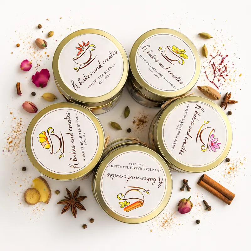4 Jar Kraft Gift Box