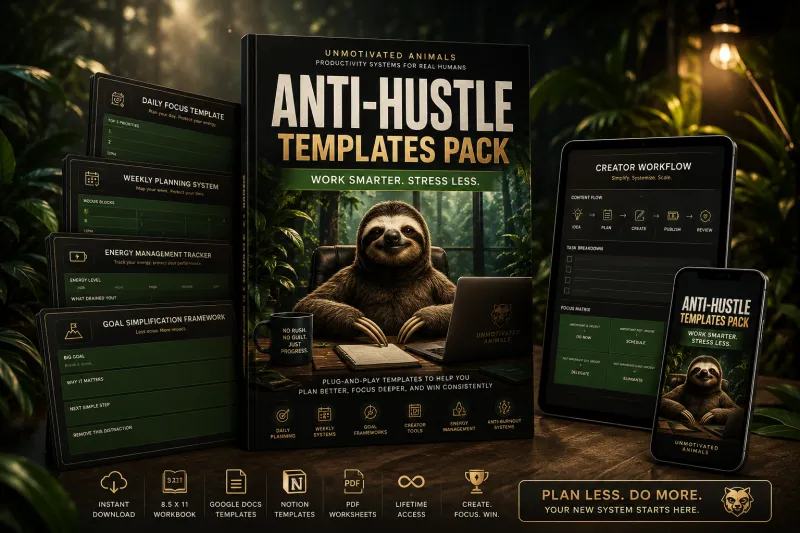 Anti-Hustle Templates Pack