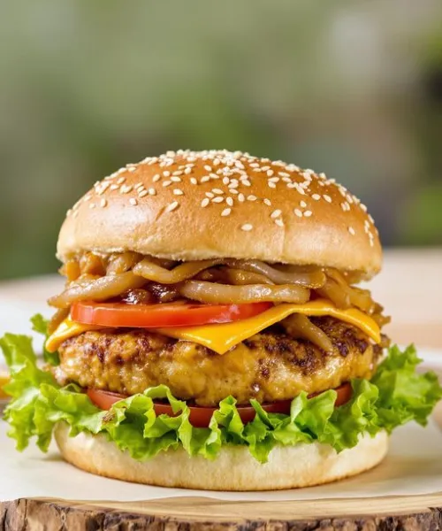 HAMBURGUESA +58 POLLO CRISPI
