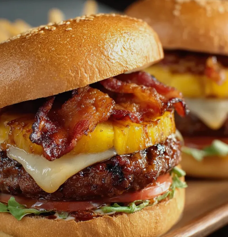 HAMBURGUESA HAWAIANA
