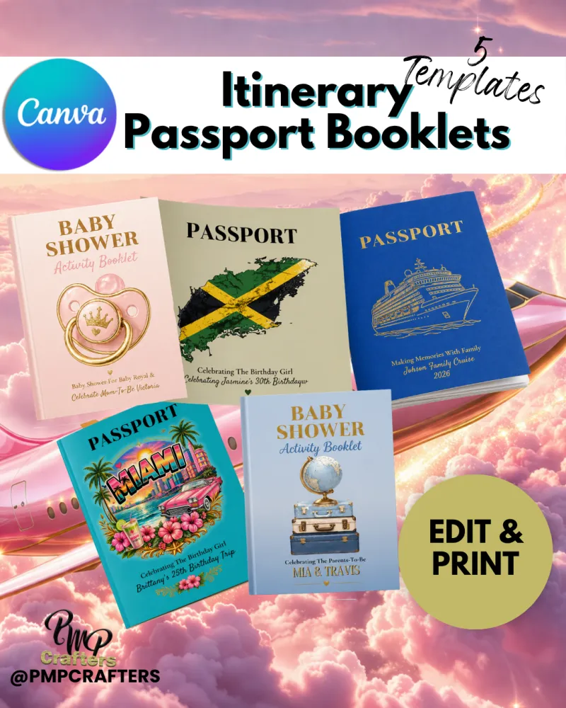 Itinerary Passport Booklet Set