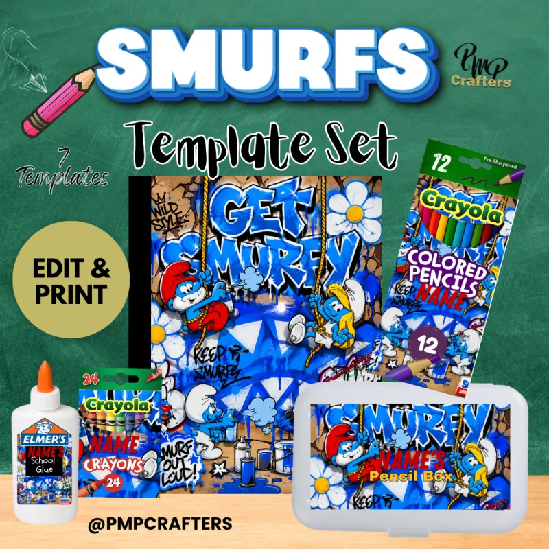 Smurfs School Supplies Set