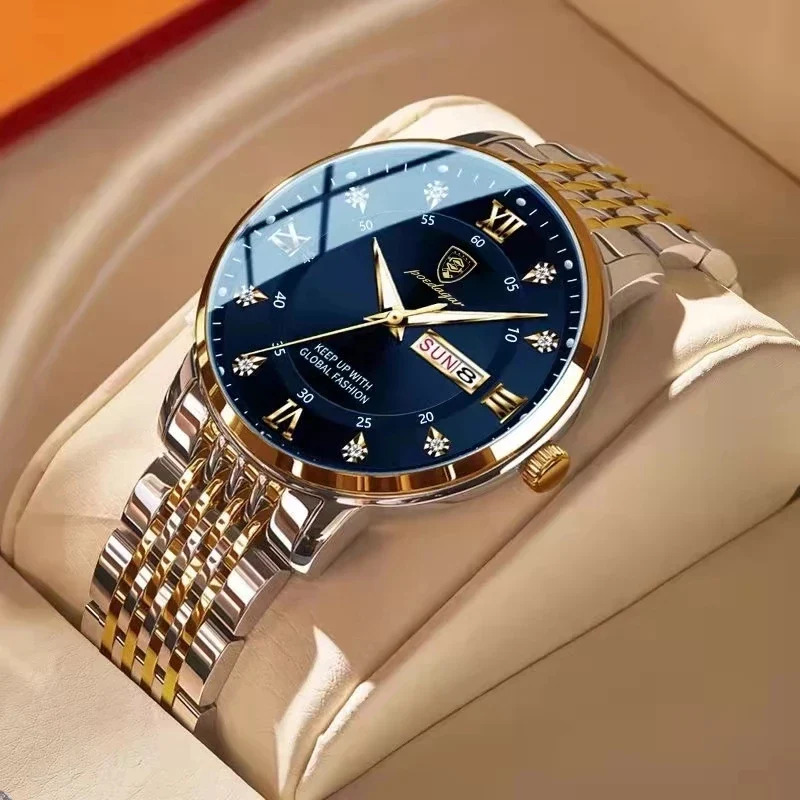Poedagar Luxury Wristwatch - Blue