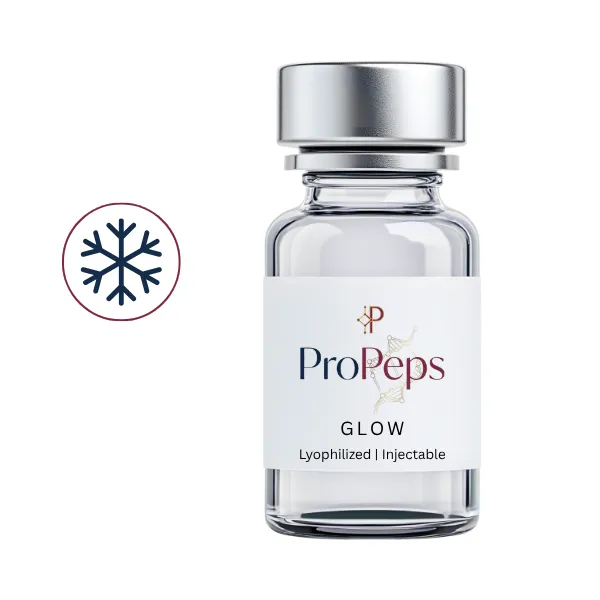 GLOW (BPC-157 / GHK-CU / TB-500)10mg/50mg/10mg/mL (3mL) - Lyophilized