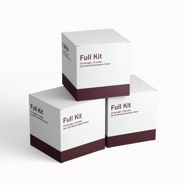Full Kit (10 syringes, 10 swabs, One 10ml Bacteriostatic Water)