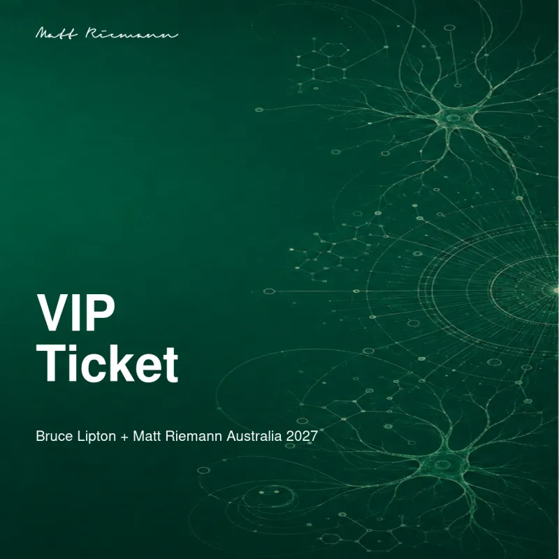 Bruce Lipton + Matt Riemann Australia 2027 — Founding Voter VIP Experience