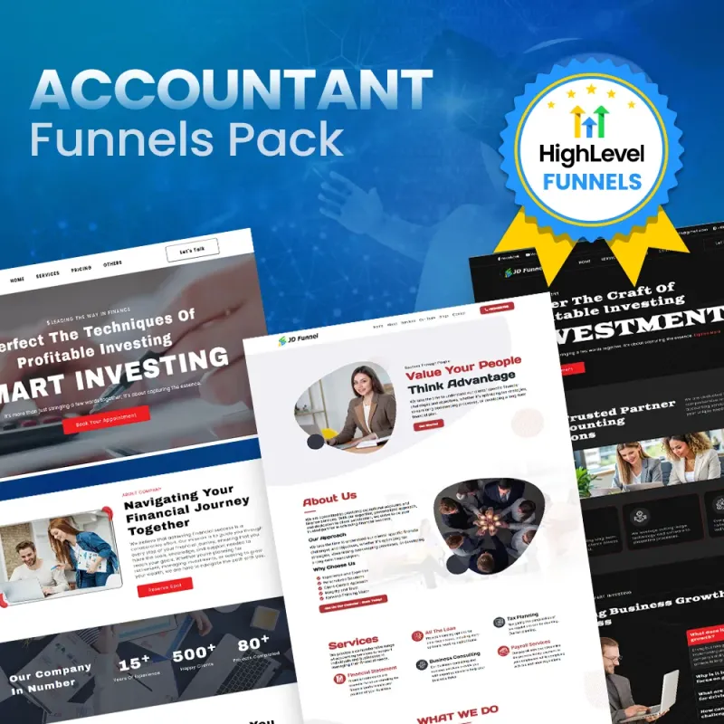 PACK OF 8 ACCOUNTANT FUNNEL