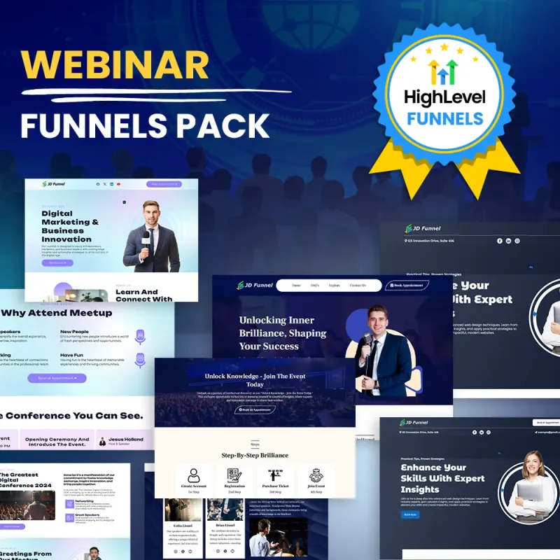 PACK OF 8 WEBINAR FUNNEL