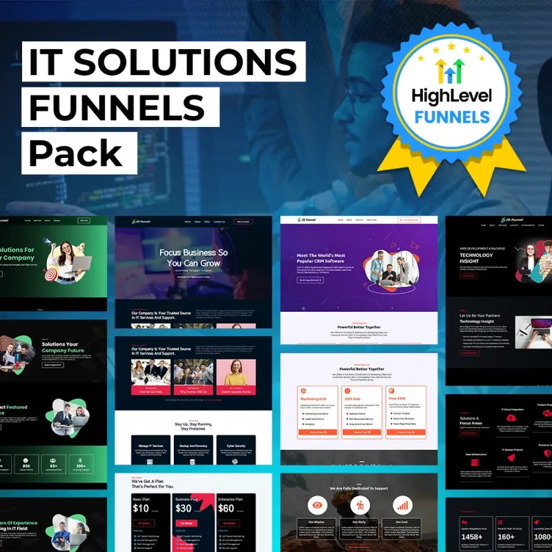 PACK OF 11 IT SOLUTIONS FUNNEL