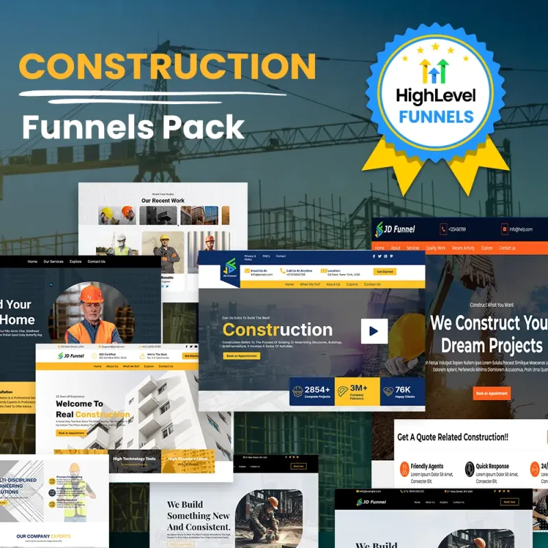 PACK OF 9 CONSTRUCTION FUNNEL