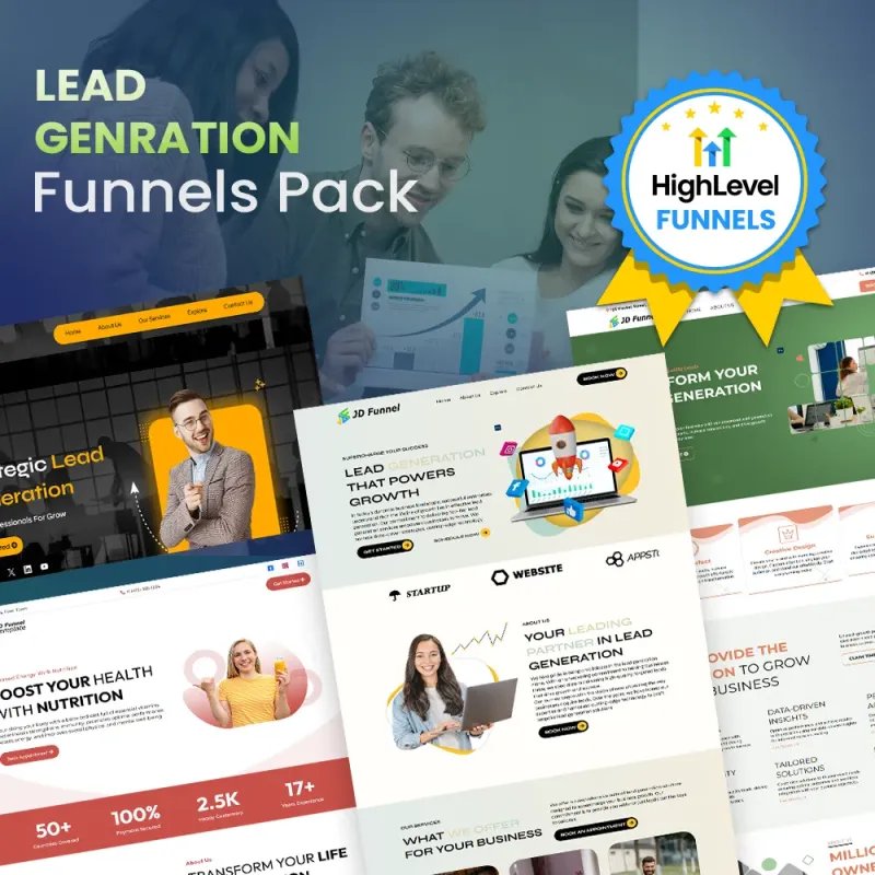 PACK OF 6 LEAD GENERATION FUNNEL