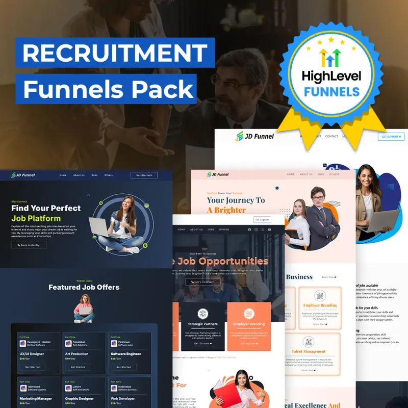 PACK OF 7 RECRUITMENT FUNNEL 