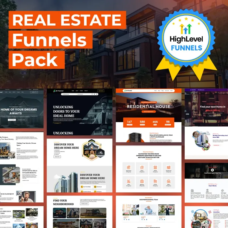 PACK OF 10 REAL ESTATE FUNNEL