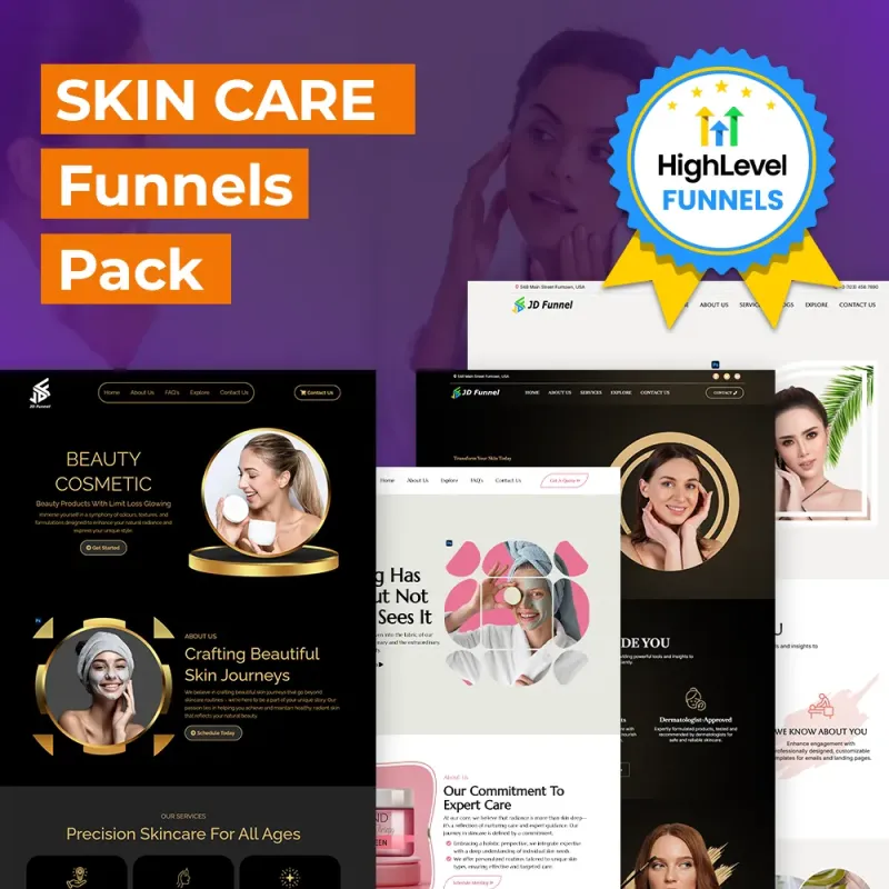 PACK OF 5 SKIN CARE FUNNEL