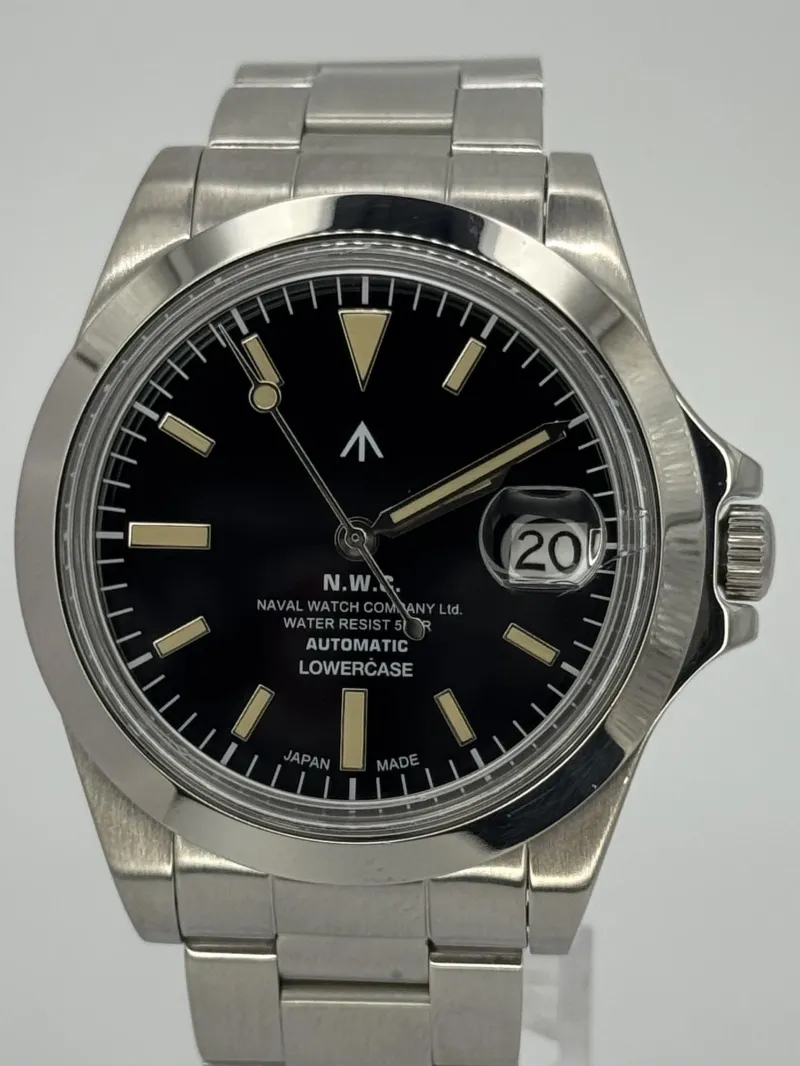 NAVAL WATCH COMPANY N.W.C. × LOWERCASE — AUTOMATIC MADE IN JAPAN