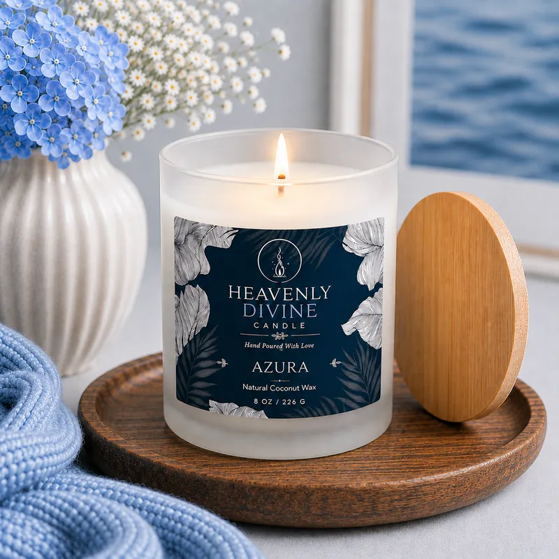 Azura Natural Coconut Wax Candle — 8 Oz / 226 G